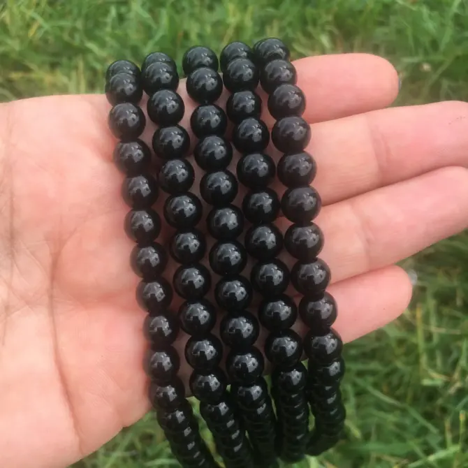 Black Onyx Stone 8mm Natural Beads for Jewelry Making