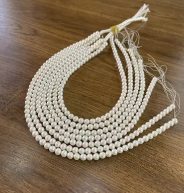 Lonjew Real Pearls 7.5-8mm A Grade Quality Approx 53 Pcs One Strand