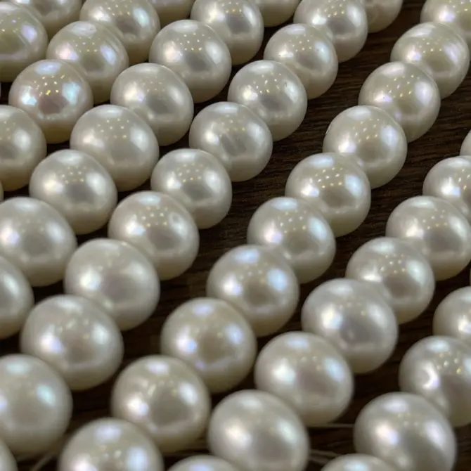 Lonjew Real Pearls 9-10mm B+ Grade Quality Approx 51 Pcs One Strand - Image 5