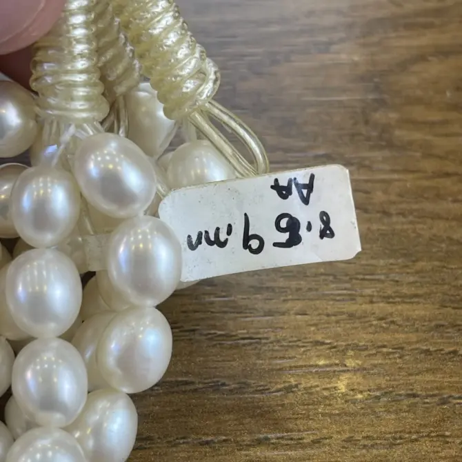 Lonjew Real Pearls 8.5-9mm AA Grade Quality Approx 35 Pcs One Strand - Image 7