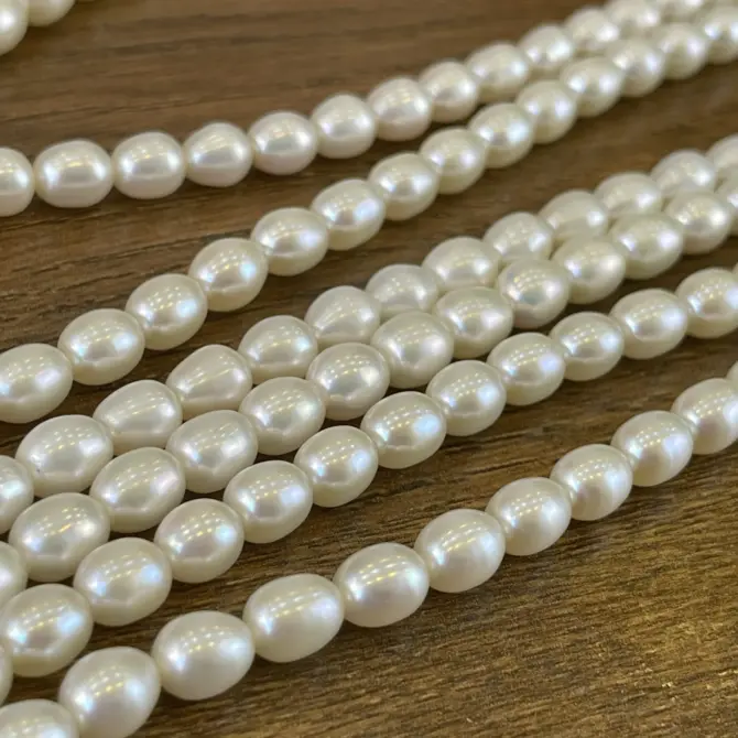 Lonjew Real Pearls 6-7mm AAA Grade Quality Approx 48 Pcs One Strand - Image 18