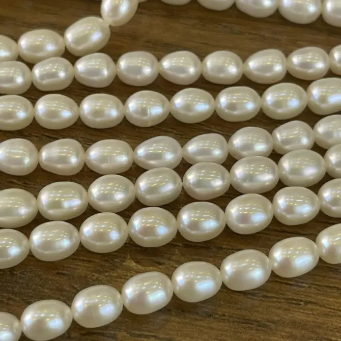 Lonjew Real Pearls 6-7mm AAA Grade Quality Approx 48 Pcs One Strand - Image 11