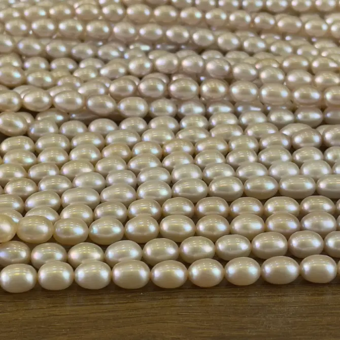 Lonjew Real Pearls 8-8.5mm AA+ Grade Quality Approx 40 Pcs One Strand Pink Multicolor - Image 15