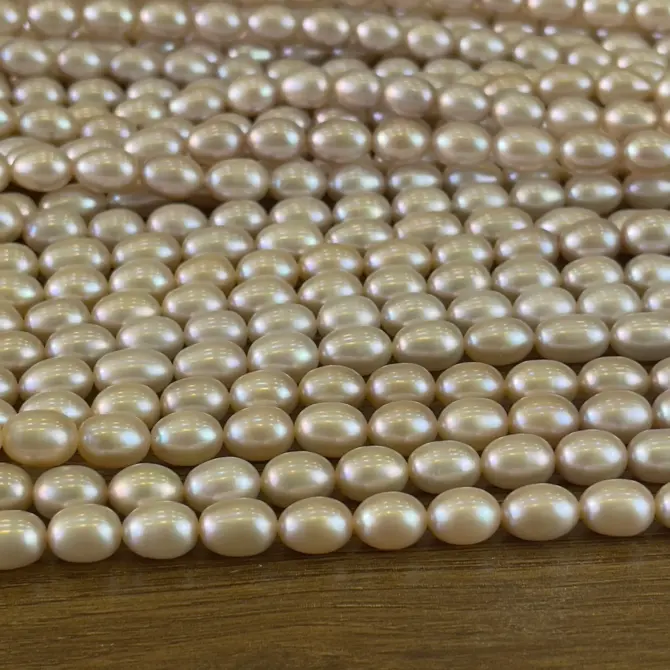 Lonjew Real Pearls 8-8.5mm AA+ Grade Quality Approx 40 Pcs One Strand Pink Multicolor - Image 12