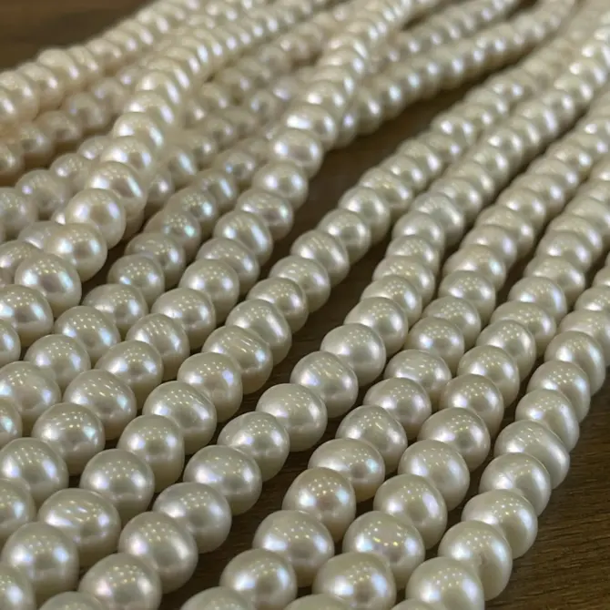 Lonjew Real Pearls 8-8.5mm AA Grade Quality Approx 50 Pcs One Strand AN045 - Image 3