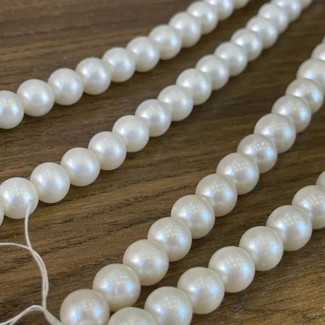 Lonjew Real Pearls 9-9.5mm A+ Grade Quality Approx 50 Pcs One Strand HM055 - Image 5