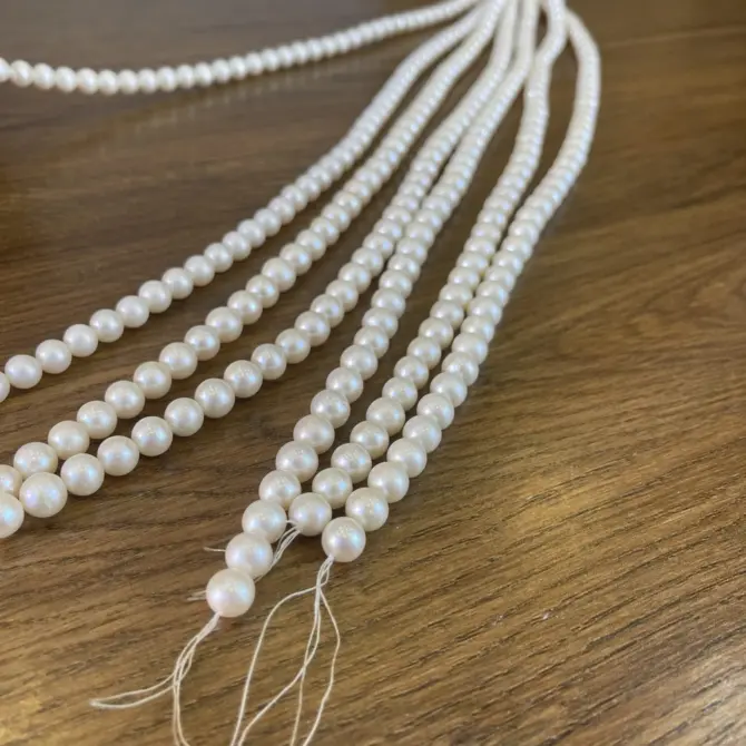 Lonjew Real Pearls 9-9.5mm A+ Grade Quality Approx 50 Pcs One Strand HM055 - Image 8