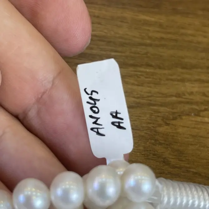 Lonjew Real Pearls 8-8.5mm AA Grade Quality Approx 50 Pcs One Strand AN045  Gray - Image 9