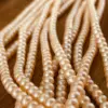 Lonjew Real Pearls 5-5.5mm AAA Grade Quality Approx 76 Pcs One Strand (Pink Color) - Image 2