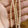 Lonjew Real Pearls 5-5.5mm AAA Grade Quality Approx 76 Pcs One Strand (Pink Color) - Image 8