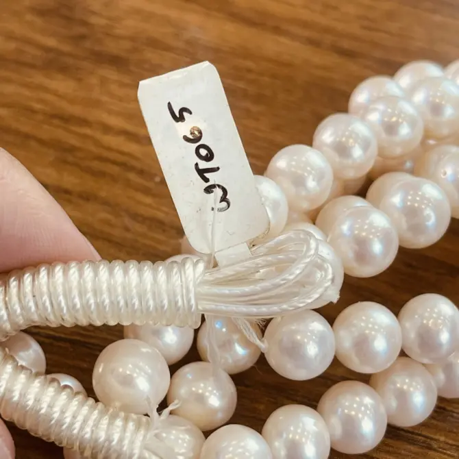 Lonjew Real Pearls 9-10mm AA Grade Quality Approx 47 Pcs One Strand WT065 - Image 9