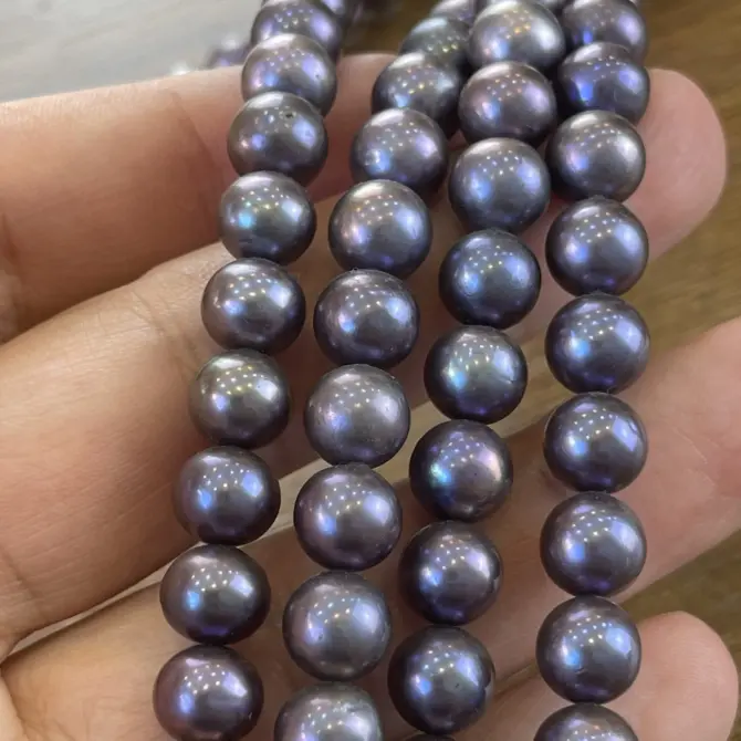 Lonjew Real Pearls 9-10mm AA+ Grade Quality Approx 52 Pcs One Strand RS125 - Image 3