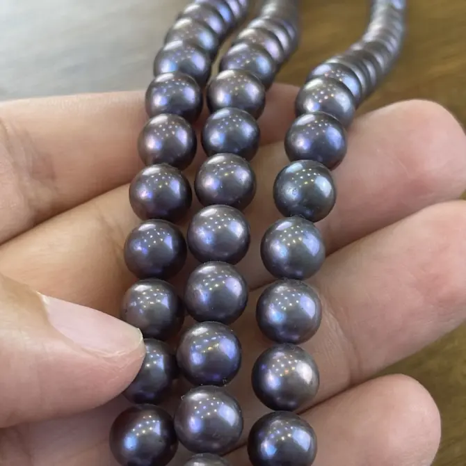 Lonjew Real Pearls 9-10mm AA+ Grade Quality Approx 52 Pcs One Strand RS125 - Image 5