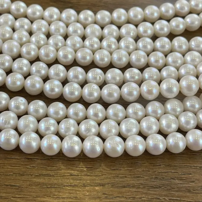 Lonjew Real Pearls 8-8.5mm AA Grade Quality Approx 50 Pcs One Strand - Image 8
