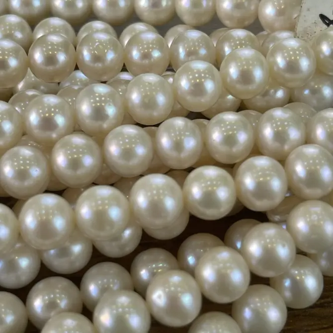 Lonjew Real Pearls 8-8.5mm AAA Grade Quality Approx 50 Pcs One Strand WT130 - Image 11