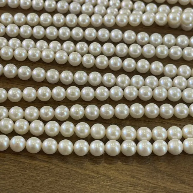 Lonjew Real Pearls 8-8.5mm AAA Grade Quality Approx 50 Pcs One Strand WT130 - Image 9