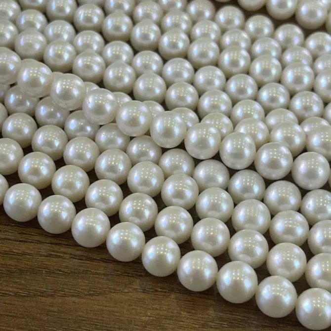 Lonjew Real Pearls 8-8.5mm AAA Grade Quality Approx 50 Pcs One Strand WT130 - Image 7
