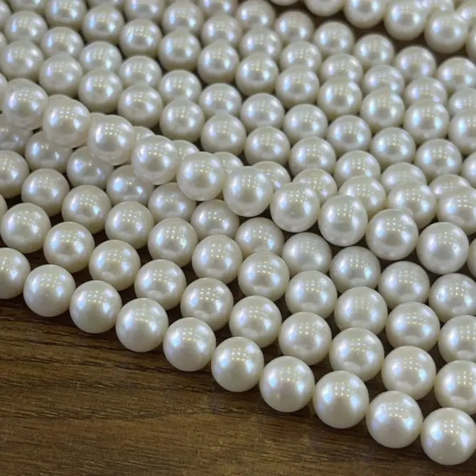 Lonjew Real Pearls 8-8.5mm AAA Grade Quality Approx 50 Pcs One Strand WT130 - Image 5