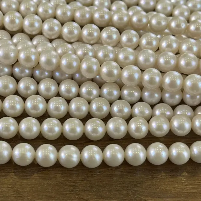 Lonjew Real Pearls 8-8.5mm AAA Grade Quality Approx 50 Pcs One Strand WT130 - Image 3