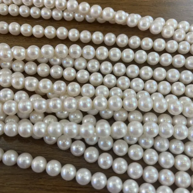 Lonjew Real Pearls 9-10mm AA+ Grade Quality Approx 47 Pcs One Strand - Image 20
