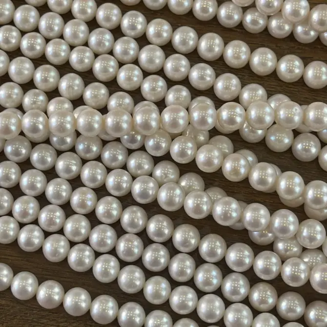 Lonjew Real Pearls 9-10mm AA+ Grade Quality Approx 47 Pcs One Strand - Image 16
