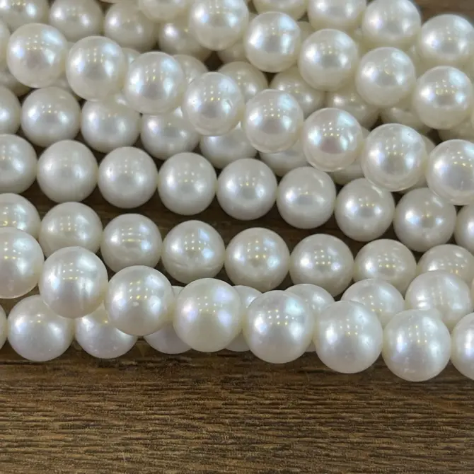 Lonjew Real Pearls 8-8.5mm AA+ Grade Quality Approx 50 Pcs One Strand RS150 - Image 11