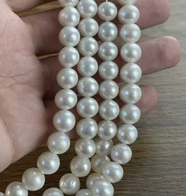 Lonjew Real Pearls 11-12mm AA Grade Quality Approx 38 Pcs One Strand