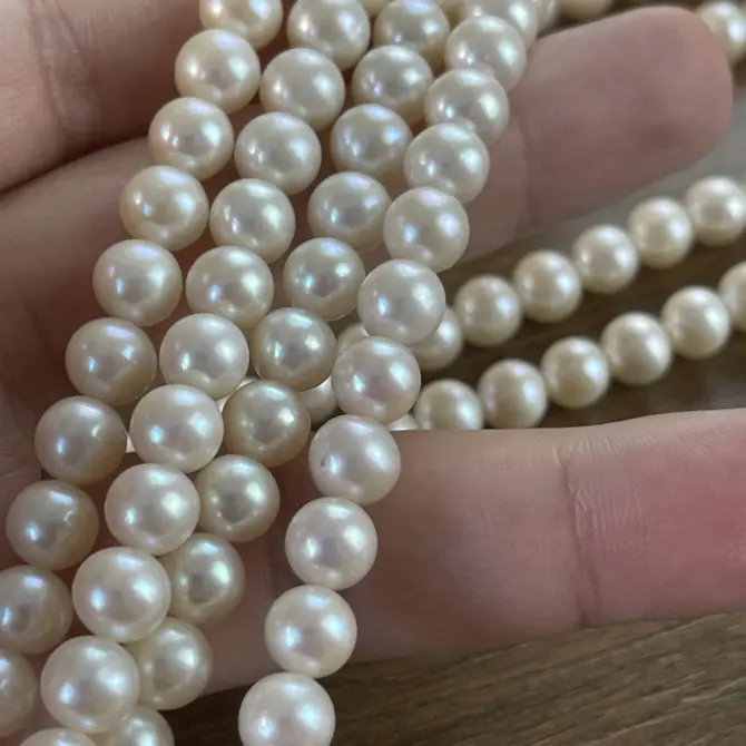 Lonjew Real Pearls 7.5-8mm AAA Grade Quality Approx 52 Pcs One Strand AN200 - Image 32