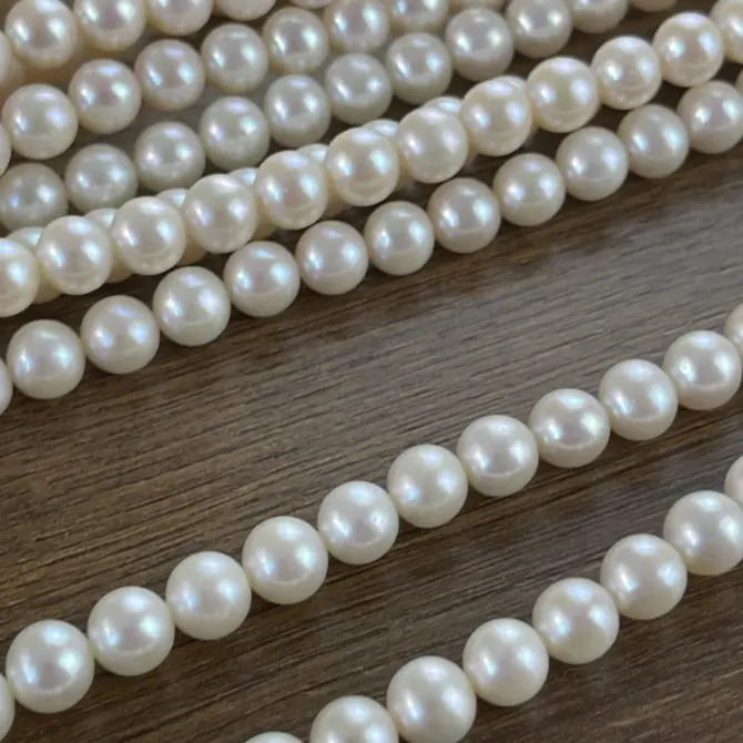 Lonjew Real Pearls 7.5-8mm AAA Grade Quality Approx 52 Pcs One Strand AN200 - Image 31