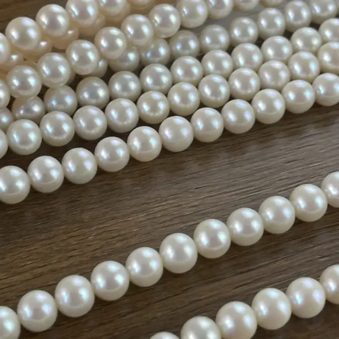Lonjew Real Pearls 7.5-8mm AAA Grade Quality Approx 52 Pcs One Strand AN200 - Image 30