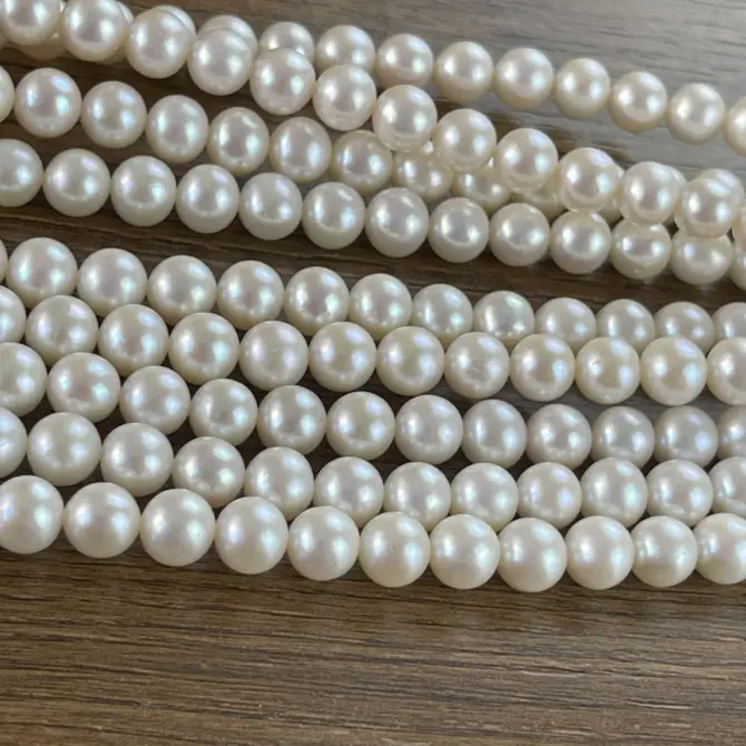 Lonjew Real Pearls 7.5-8mm AAA Grade Quality Approx 52 Pcs One Strand AN200 - Image 28
