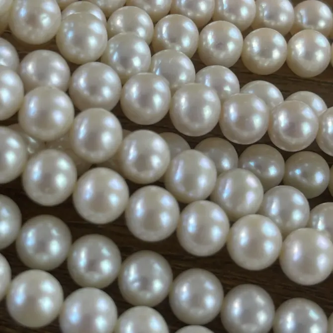 Lonjew Real Pearls 7.5-8mm AAA Grade Quality Approx 52 Pcs One Strand AN200 - Image 21