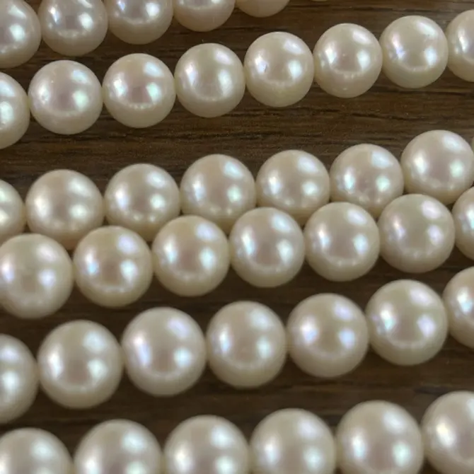 Lonjew Real Pearls 7.5-8mm AAA Grade Quality Approx 52 Pcs One Strand AN200 - Image 20