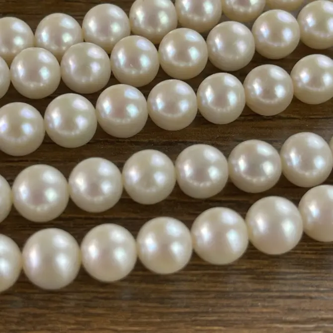 Lonjew Real Pearls 7.5-8mm AAA Grade Quality Approx 52 Pcs One Strand AN200 - Image 18