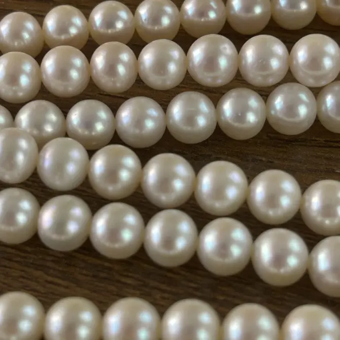 Lonjew Real Pearls 7.5-8mm AAA Grade Quality Approx 52 Pcs One Strand AN200 - Image 16