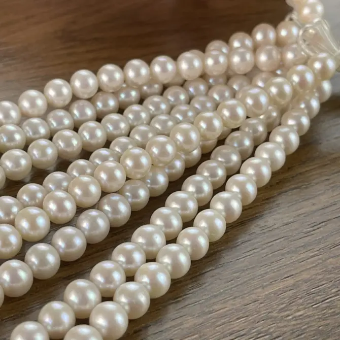 Lonjew Real Pearls 7.5-8mm AAA Grade Quality Approx 52 Pcs One Strand AN200 - Image 14