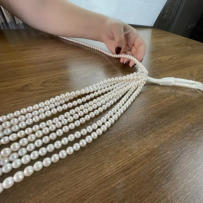 Lonjew Real Pearls 7.5-8mm AAA Grade Quality Approx 52 Pcs One Strand AN200 - Image 12