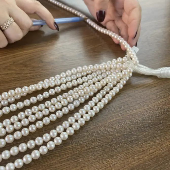 Lonjew Real Pearls 7.5-8mm AAA Grade Quality Approx 52 Pcs One Strand AN200 - Image 11