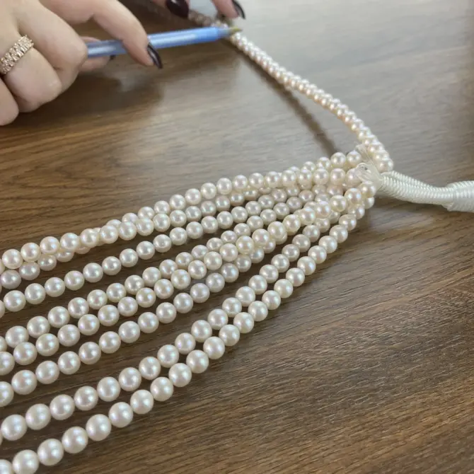 Lonjew Real Pearls 7.5-8mm AAA Grade Quality Approx 52 Pcs One Strand AN200 - Image 10