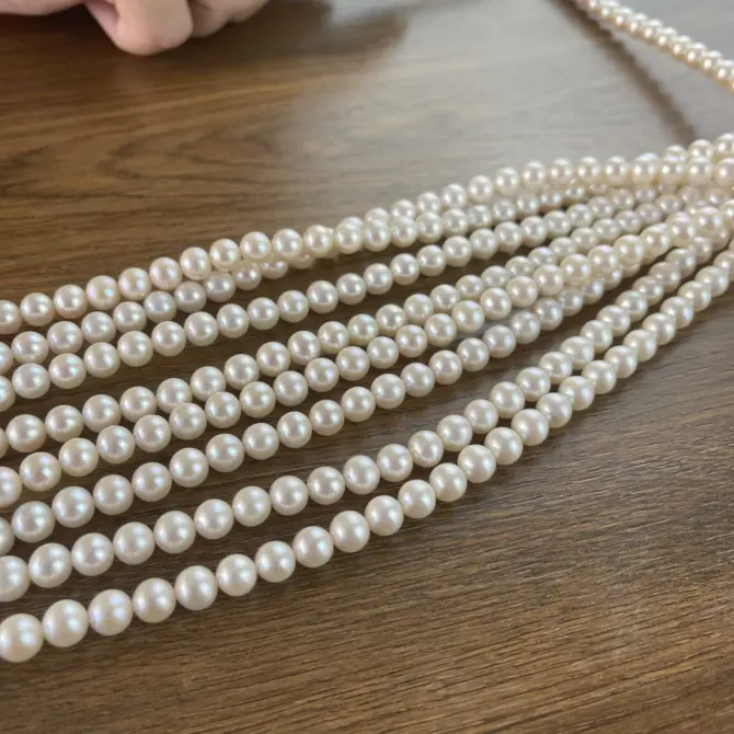 Lonjew Real Pearls 7.5-8mm AAA Grade Quality Approx 52 Pcs One Strand AN200 - Image 9