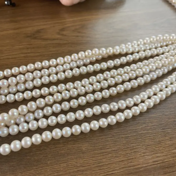 Lonjew Real Pearls 7.5-8mm AAA Grade Quality Approx 52 Pcs One Strand AN200 - Image 8