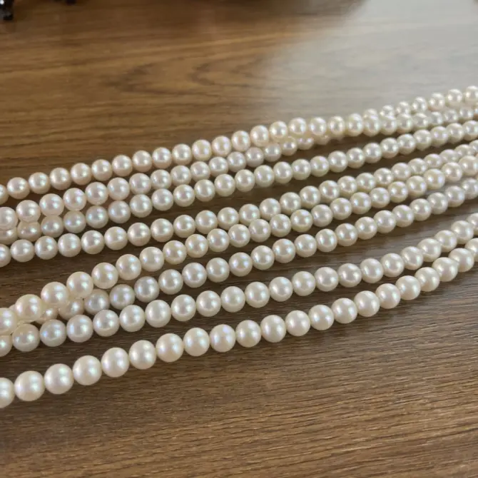 Lonjew Real Pearls 7.5-8mm AAA Grade Quality Approx 52 Pcs One Strand AN200 - Image 7