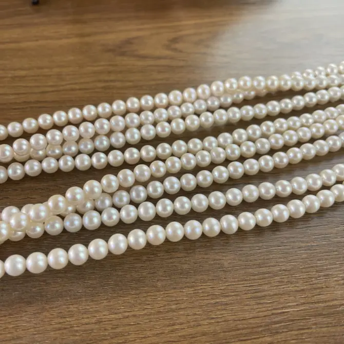 Lonjew Real Pearls 7.5-8mm AAA Grade Quality Approx 52 Pcs One Strand AN200 - Image 6