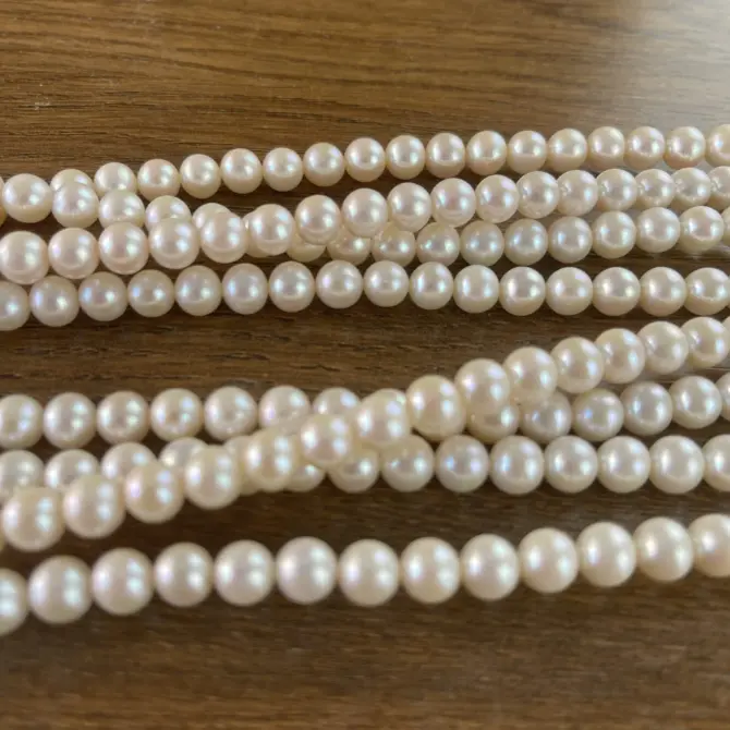 Lonjew Real Pearls 7.5-8mm AAA Grade Quality Approx 52 Pcs One Strand AN200 - Image 5
