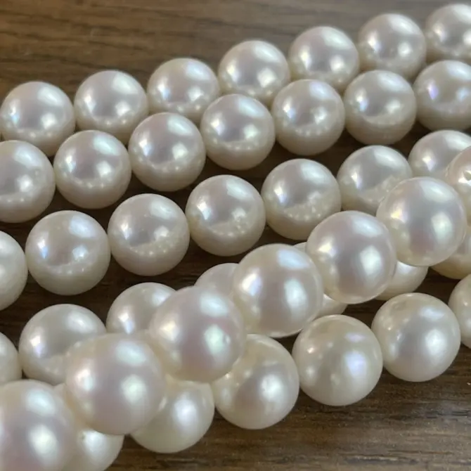 Lonjew Real Pearls 10-11mm AAA Grade Quality Approx 42 Pcs One Strand WT175 - Image 20