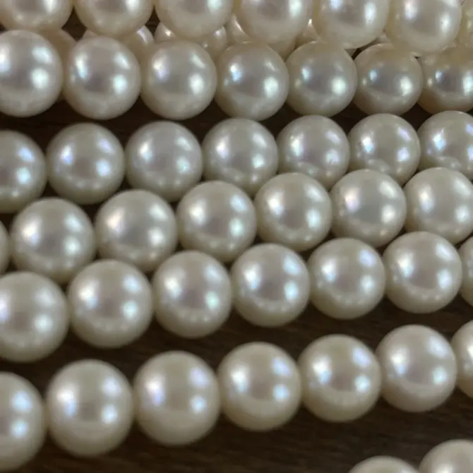 Lonjew Real Pearls 8-8.5mm AAA Grade Quality Approx 50 Pcs One Strand AN200 - Image 46