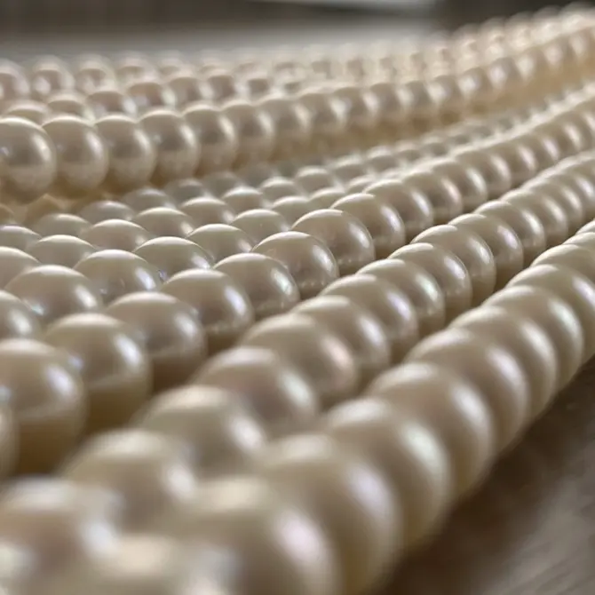 Lonjew Real Pearls 8-8.5mm AAA Grade Quality Approx 50 Pcs One Strand AN200 - Image 45