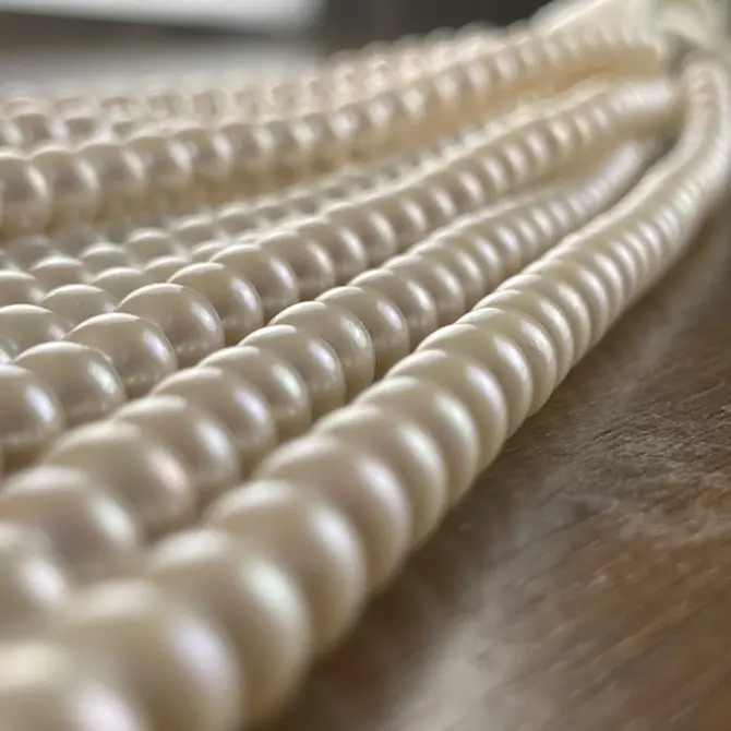 Lonjew Real Pearls 8-8.5mm AAA Grade Quality Approx 50 Pcs One Strand AN200 - Image 44