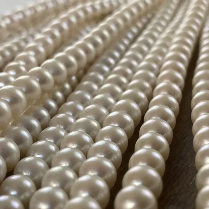 Lonjew Real Pearls 8-8.5mm AAA Grade Quality Approx 50 Pcs One Strand AN200 - Image 43
