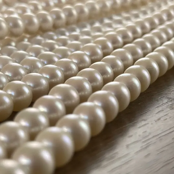 Lonjew Real Pearls 8-8.5mm AAA Grade Quality Approx 50 Pcs One Strand AN200 - Image 42